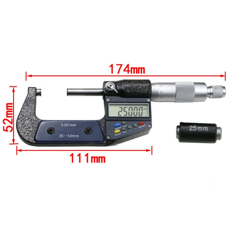 Electronic Digital Micrometer (resolution 0.001mm)