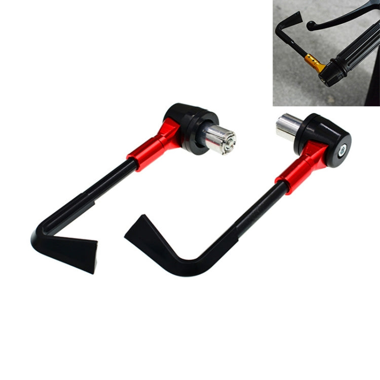 2 PCS Universal 22mm Shockproof Protection Rod CNC Horn Shape Handbrake Motorcycle Modification Accessories