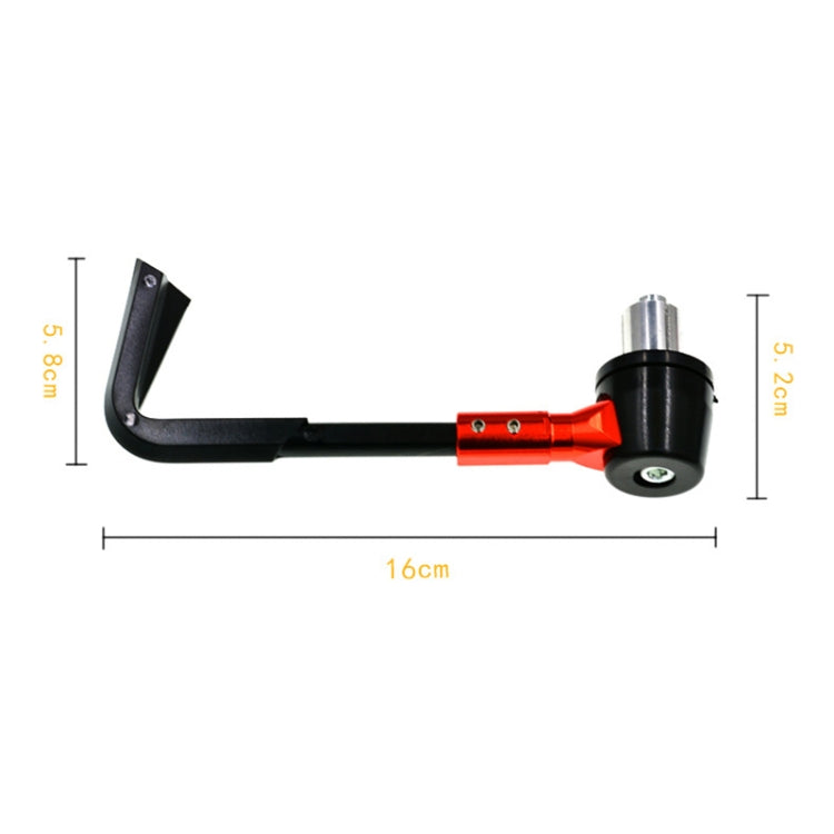 2 PCS Universal 22mm Shockproof Protection Rod CNC Horn Shape Handbrake Motorcycle Modification Accessories