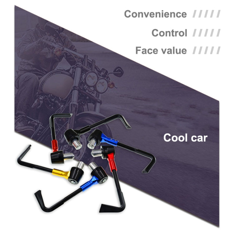 2 PCS Universal 22mm Shockproof Protection Rod CNC Horn Shape Handbrake Motorcycle Modification Accessories