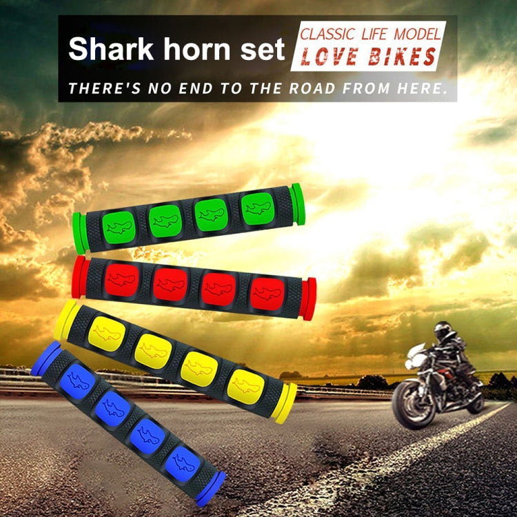 2 PCS Motorcycle Modification Accessories PVC Horn ShapeHand Grip Cover Handlebar Set