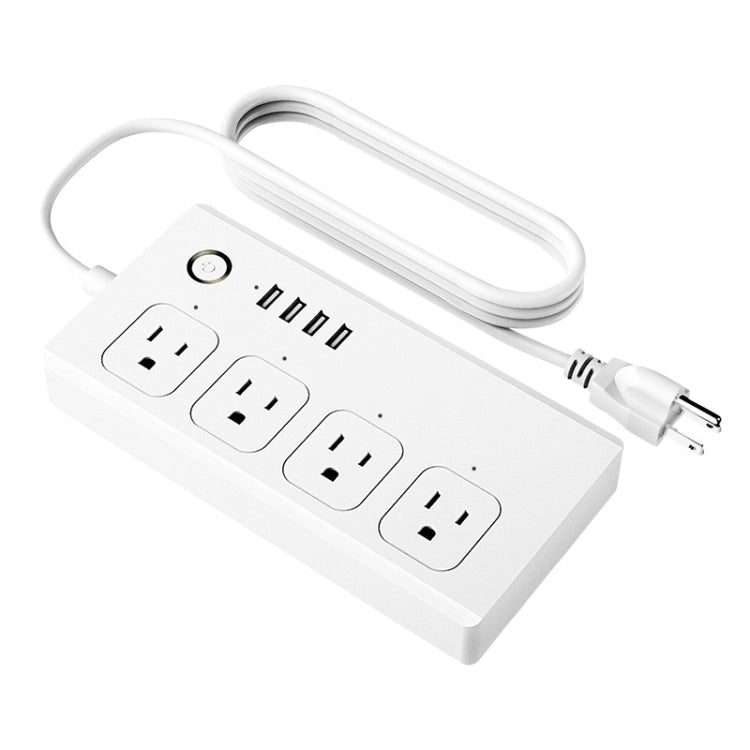 SM-SO301-U 2500W 4 Holes + 4 USB Smart Power Strip, US Plug