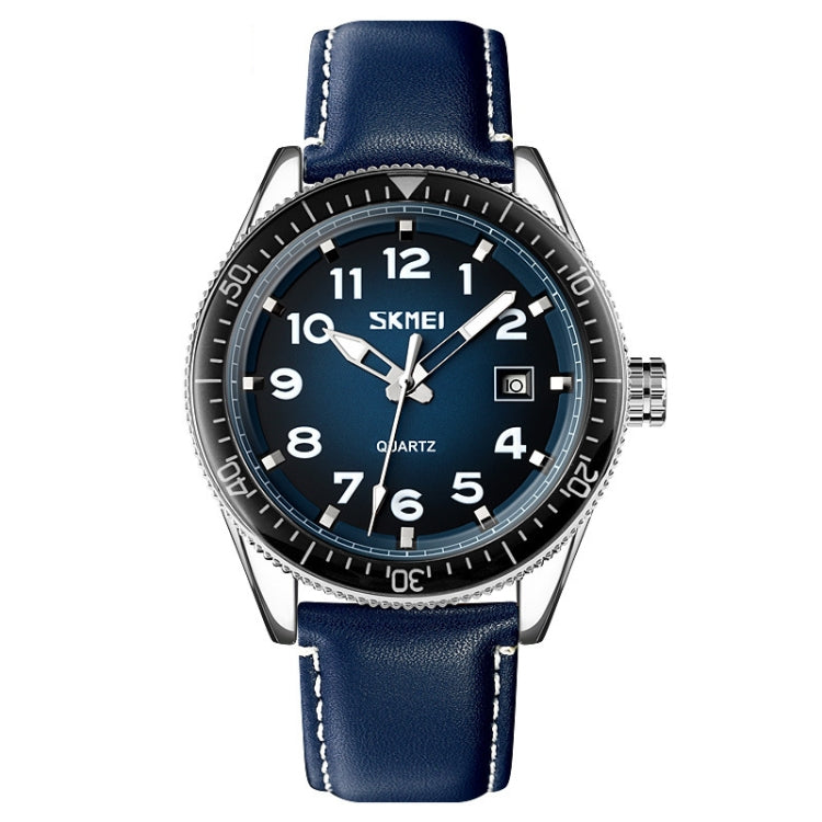 SKMEI 9232 Stainless Steel Buckle Glass Mirror Waterproof Resistant Quartz Watch