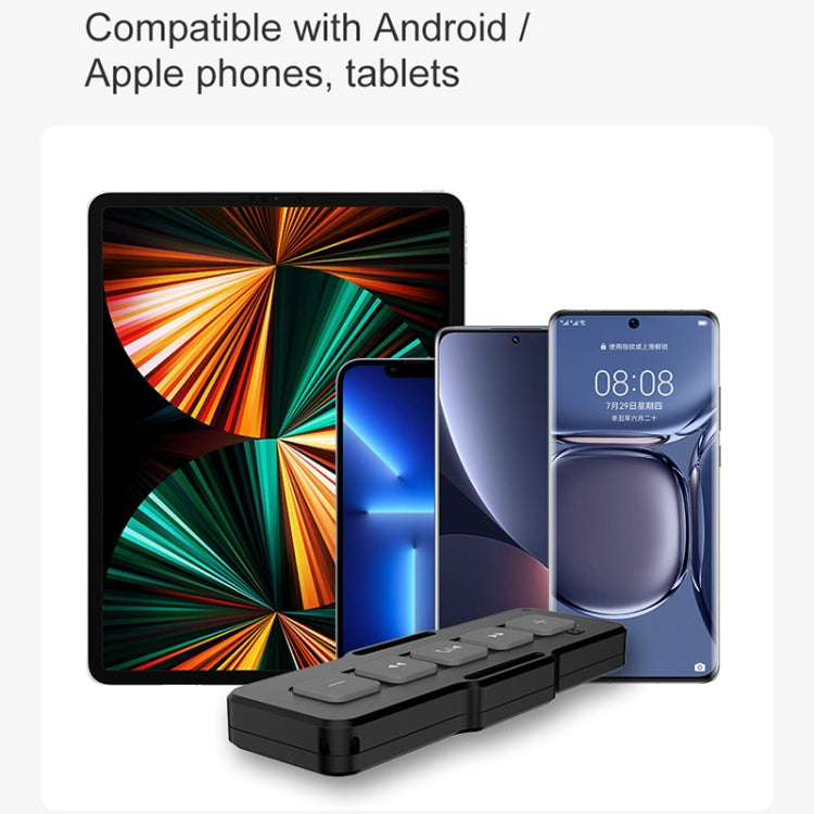 BT006 Motorcycle IPX4 Wireless Bluetooth 5.0 Remote Controller, Support Phone Call