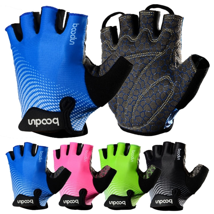 BOODUN 1096 Non-slip Wear-resistant Breathable Fitness Sports Silicone Gloves