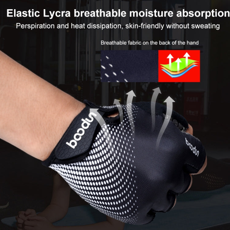 BOODUN 1096 Non-slip Wear-resistant Breathable Fitness Sports Silicone Gloves