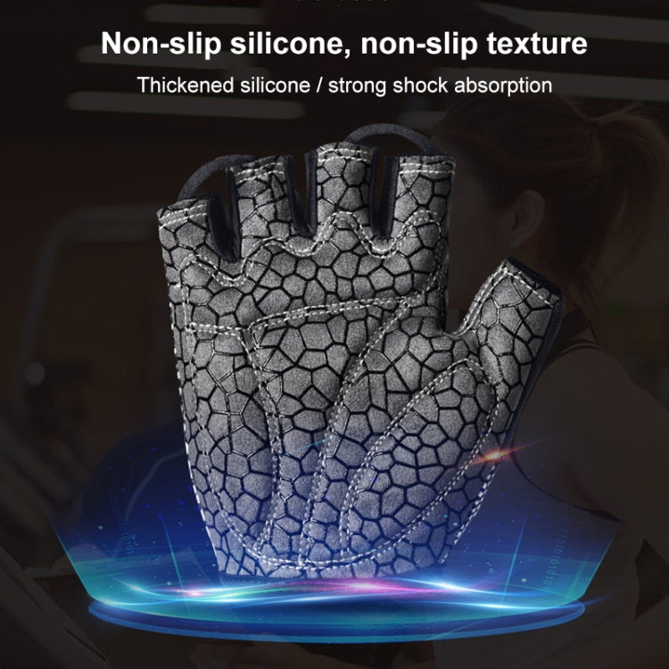 BOODUN 1096 Non-slip Wear-resistant Breathable Fitness Sports Silicone Gloves