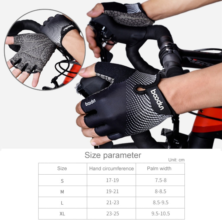 BOODUN 1096 Non-slip Wear-resistant Breathable Fitness Sports Silicone Gloves
