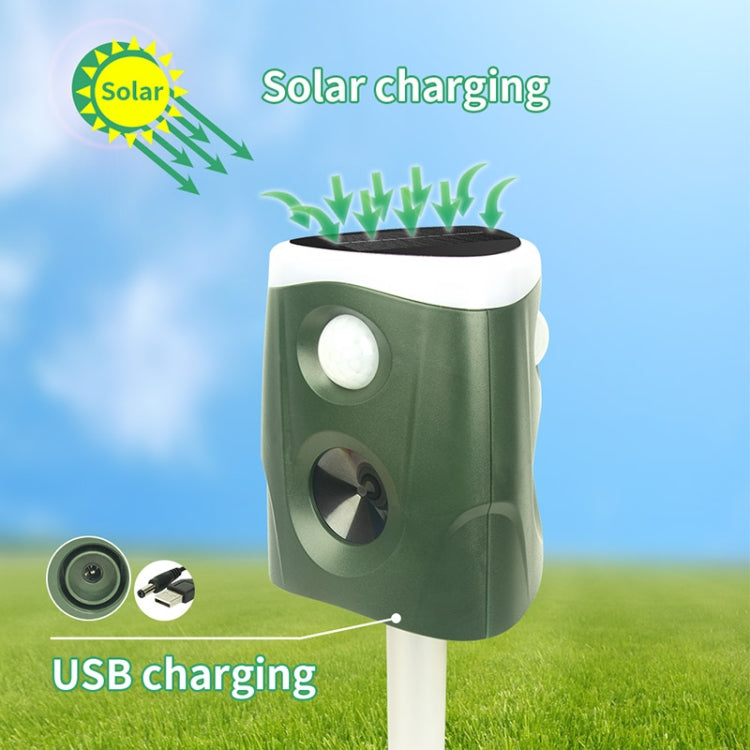 SJZ026 360 Degree Ultrasonic Solar Energy Outdoor Animal Repellent