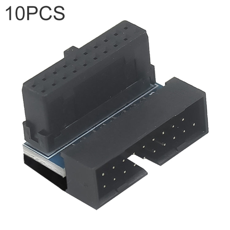 10 PCS 3.0 19P 20P Motherboard Male To Female Extension Adapter, Model: