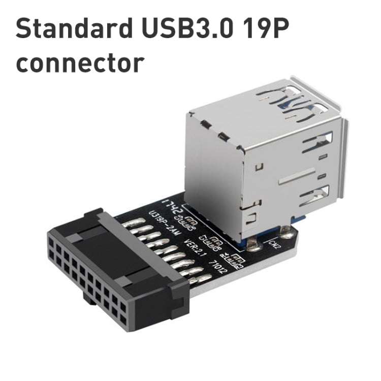 10 PCS 19/20Pin to Dual USB 3.0 Adapter Converter