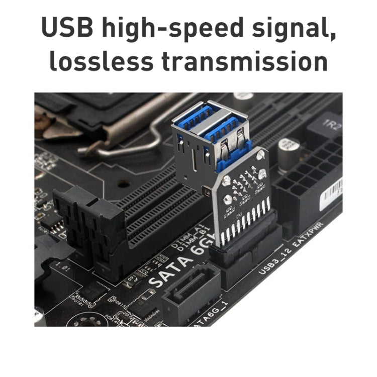 10 PCS 19/20Pin to Dual USB 3.0 Adapter Converter