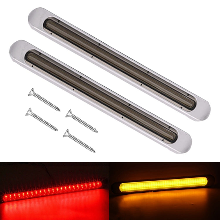 2 PCS 72LEDs Two-color Brake Turn Tail Light