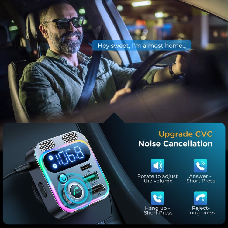 JOYROOM JR-CL16 48W Bluetooth 5.0 Car Wireless FM Transmitter