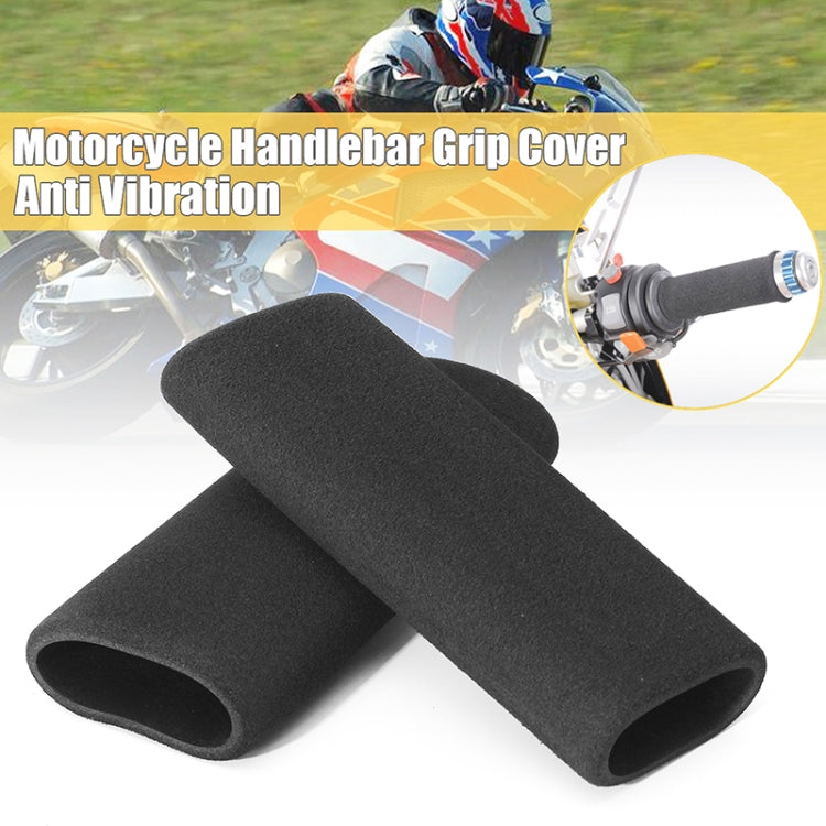 1 Pair Motorcycle Non-slip Sweat-absorbing Waterproof Sponge Handle Cover