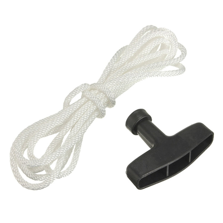 Lawn Mower Chainsaw Trimmer Universal Recoil Pull Start Handle with Rope Cord, Rope Length:5.5m
