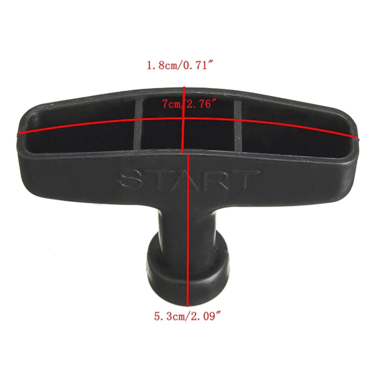 Lawn Mower Chainsaw Trimmer Universal Recoil Pull Start Handle with Rope Cord, Rope Length:5.5m