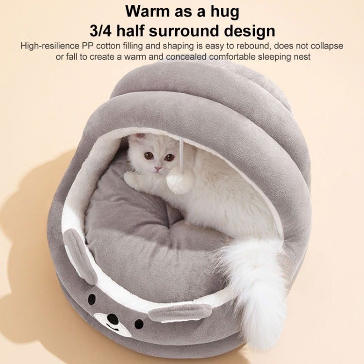 Semi-enclosed Cradle Pet Cat Bed Dog Kennel Pad Pet Supplies