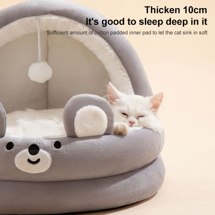 Semi-enclosed Cradle Pet Cat Bed Dog Kennel Pad Pet Supplies