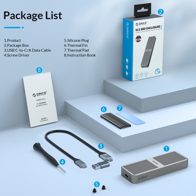 ORICO M.2 NVME 40Gbps SSD Enclosure