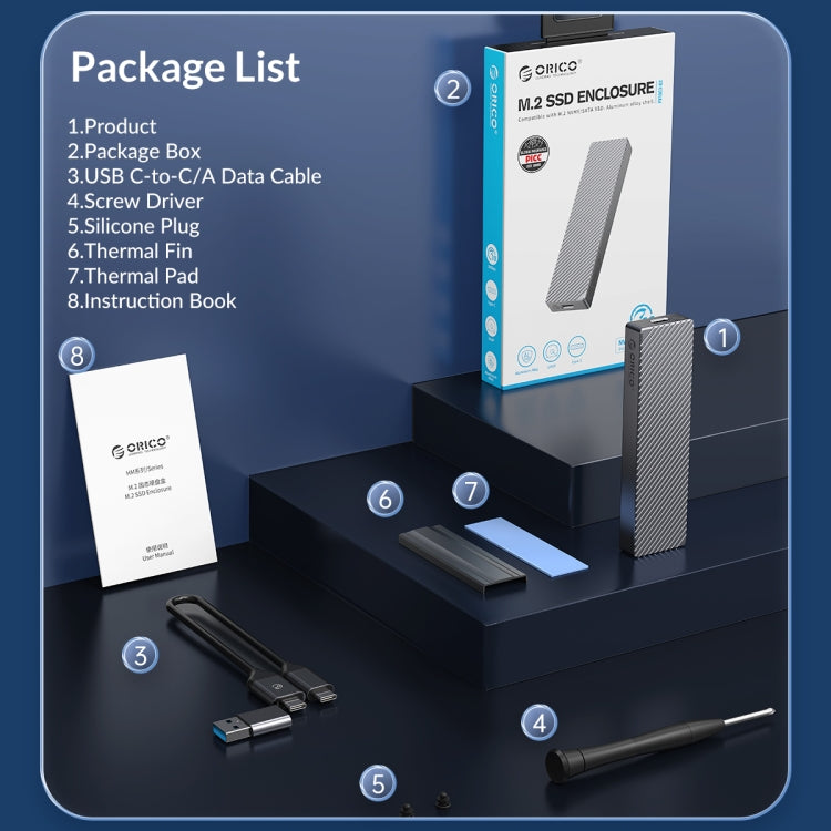 ORICO 10Gbps M.2 NVMe SSD Enclosure