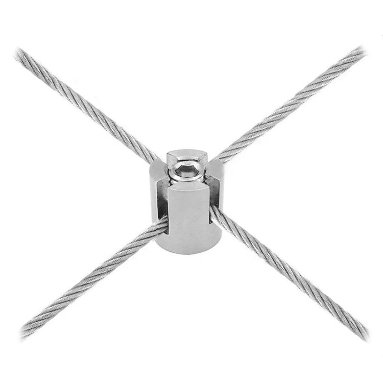316 Stainless Steel Garden Wire Rope Cross Fixed Clip