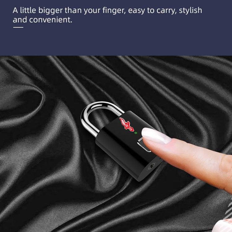 P16 5V Micro USB Charging Semiconductor Fingerprint Sensing TSA Padlock
