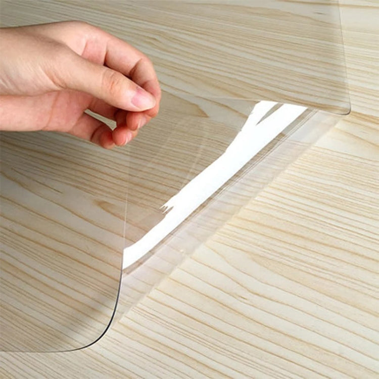 Transparent Soft Glass Tablecloth Household Waterproof Tablecloth PVC Table Mat, Thickness: 1mm