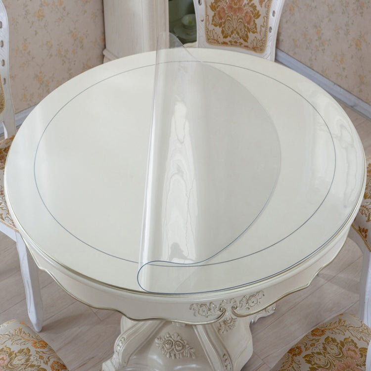 Transparent Soft Glass Tablecloth Household Waterproof Tablecloth PVC Table Mat, Thickness: 1mm