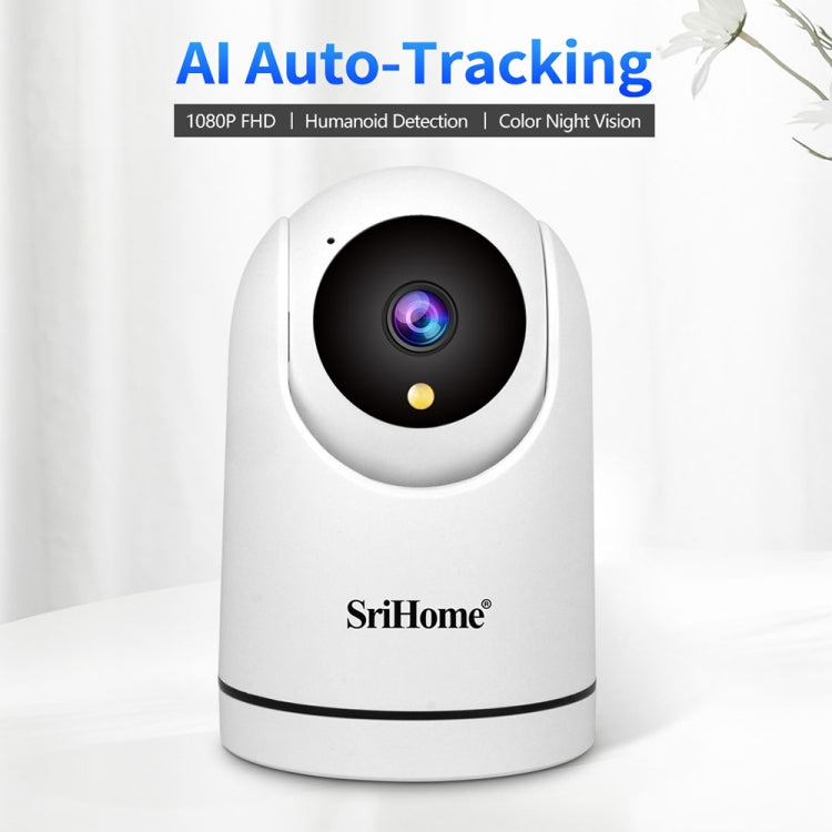 SriHome SH042 2.0MP 1080P HD AI WiFi Pan-tilt Surveillance Camera