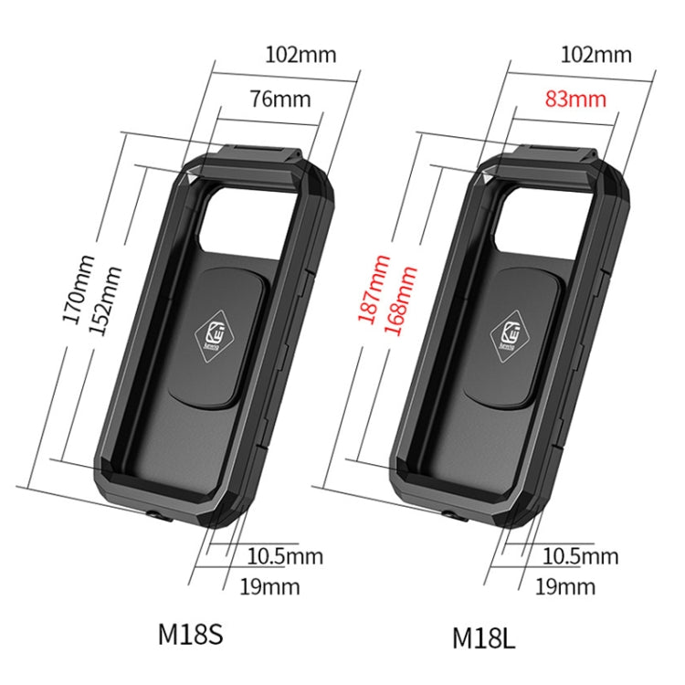 Motorcycle / Bicycle Handlebar Wireless Charging Waterproof Box Mobile Phone Holder