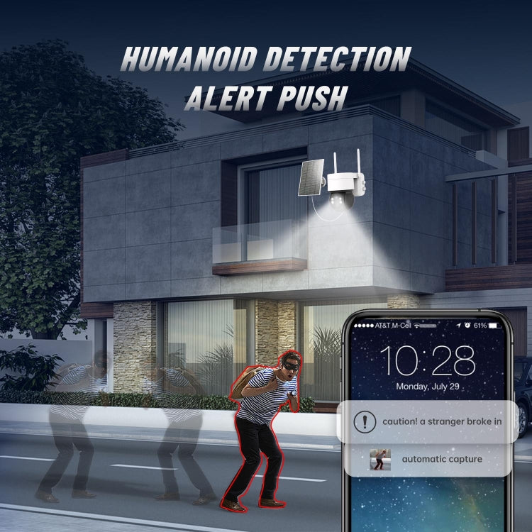 T34 2MP HD IP66 Waterproof Wireless WiFi Solar Camera