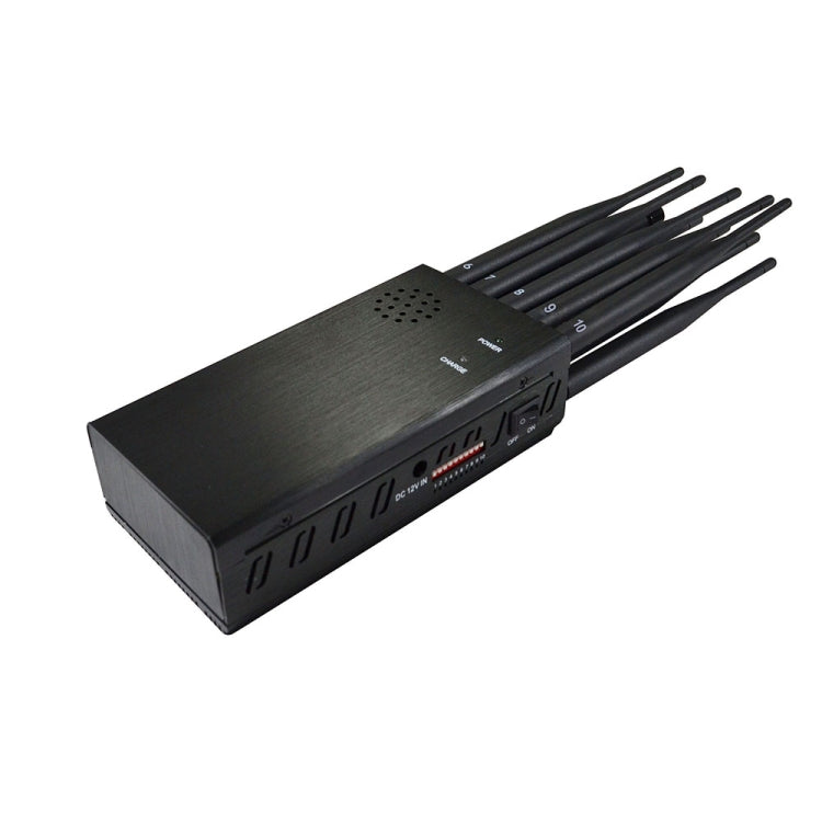 JAX-121A-10D 2G/3G/4G/WIFI/GPS/LOJACK/UHF/VHF 10 Antennas Mobile Signal Jammer