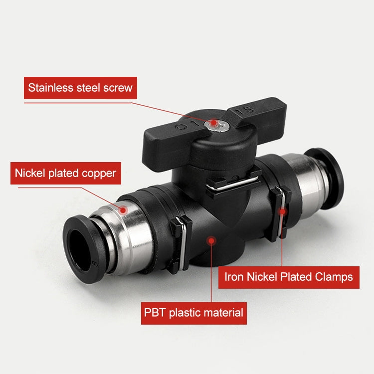 LAIZE Manual Valve Pneumatic Quick Fitting Connector