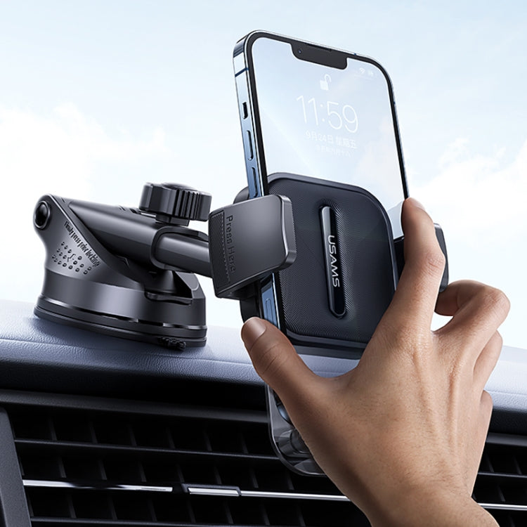 USAMS US-ZJ072 Car Center Console Retractable Transparent Holder