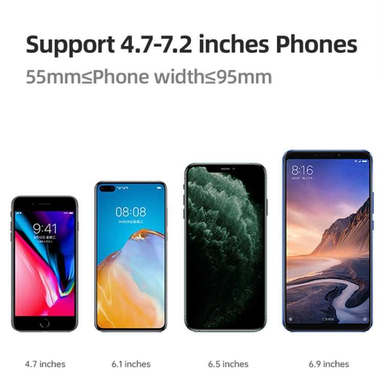 USAMS US-ZJ072 Car Center Console Retractable Transparent Holder