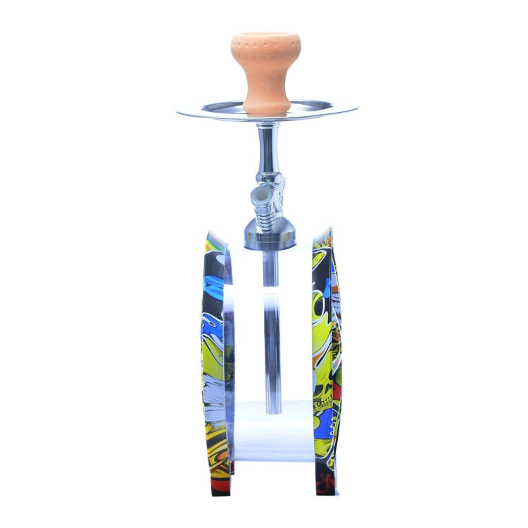 CL-01 Acrylic Double Tube Graffiti Wheel Hookah