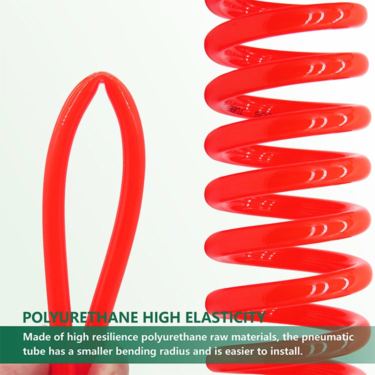 LAIZE Compressor Air Flexible PU Spring Tube without Connector