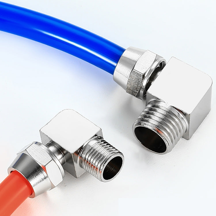 LAIZE Nickel Plated Copper Reducer Elbow Pneumatic Quick Fitting Connector