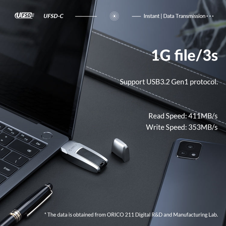 ORICO UFS Flash Drive, Read: 411MB/s, Write: 350MB/s