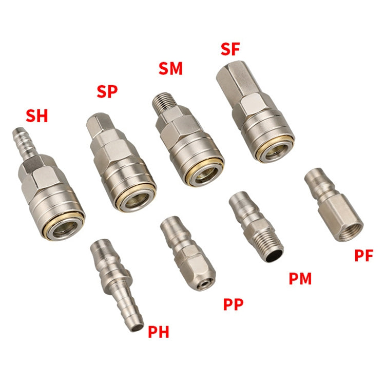 10pcs C-type Self-lock Pneumatic Quick Fitting Connector