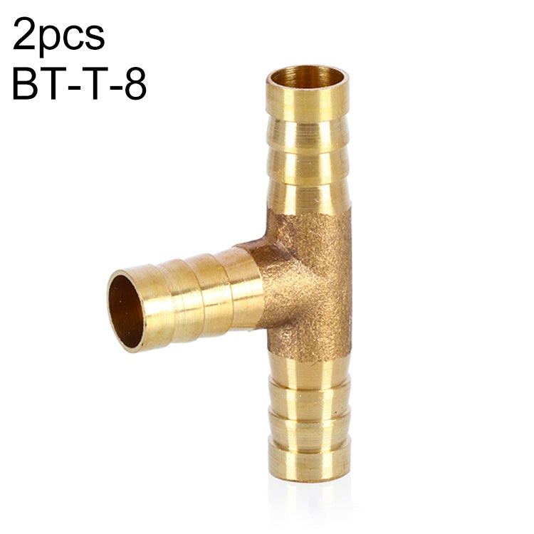 LAIZE 2pcs Pagoda T-type Three Way Pneumatic Components, Caliber:6mm