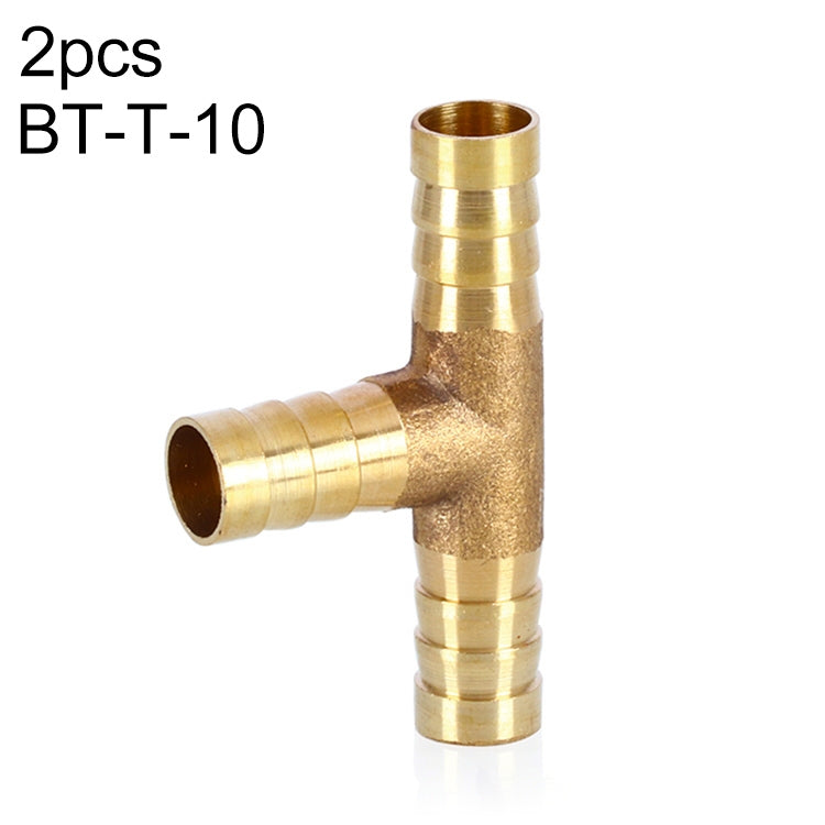 LAIZE 2pcs Pagoda T-type Three Way Pneumatic Components, Caliber:6mm