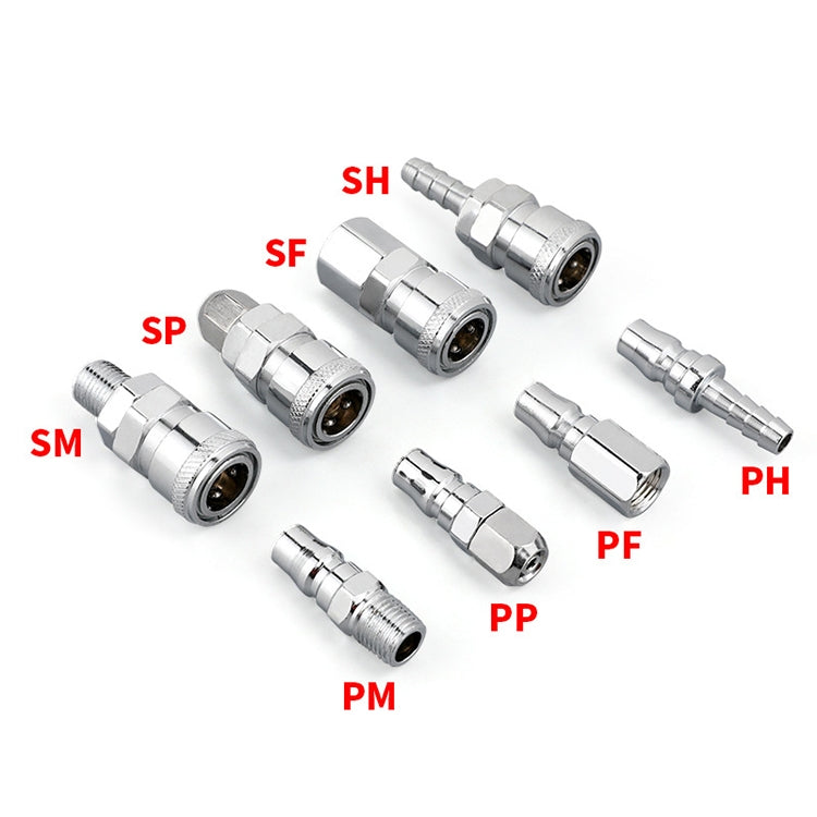 10pcs C-type Self-lock Air Tube Pneumatic Quick Fitting Connector