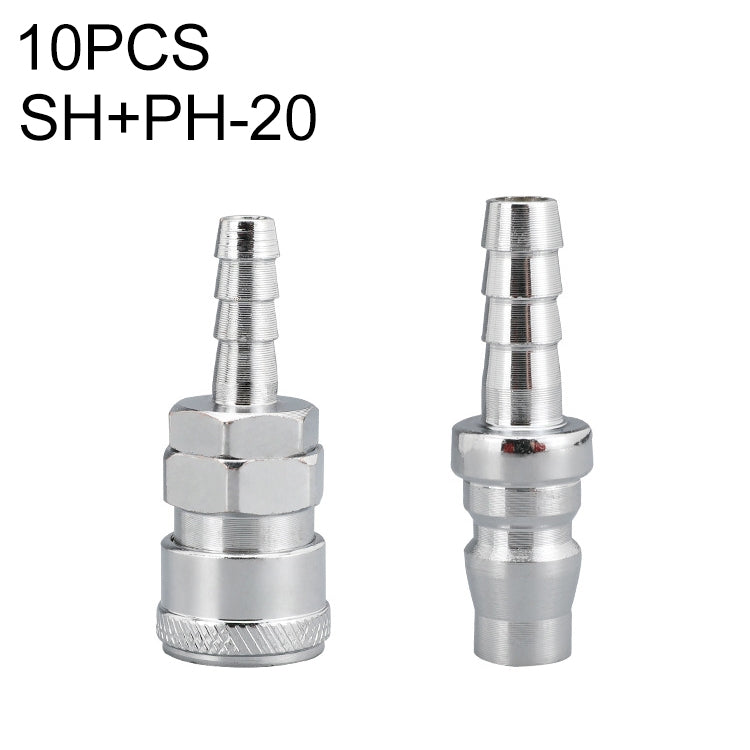 10pcs C-type Self-lock Air Tube Pneumatic Quick Fitting Connector