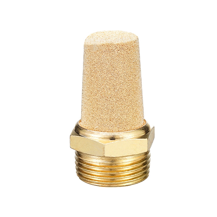 LAIZE Half Copper Long Pneumatic Muffler, Caliber:3 Point