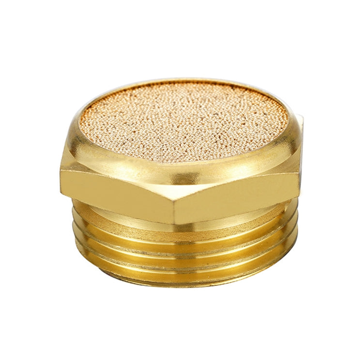 LAIZE 2pcs All Copper Flat Pneumatic Muffler, Caliber:4 Point