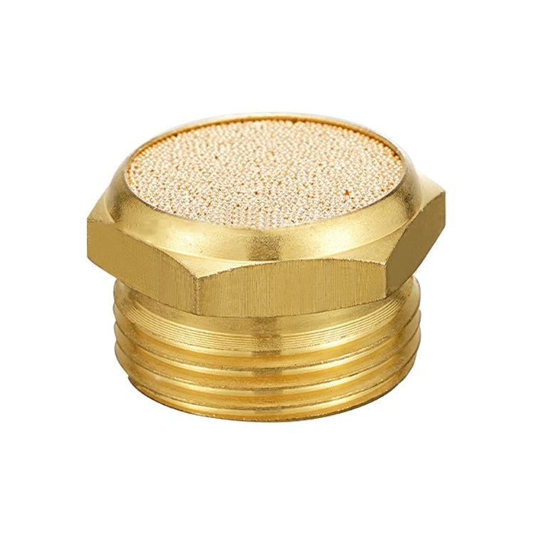 LAIZE 2pcs All Copper Flat Pneumatic Muffler, Caliber:4 Point