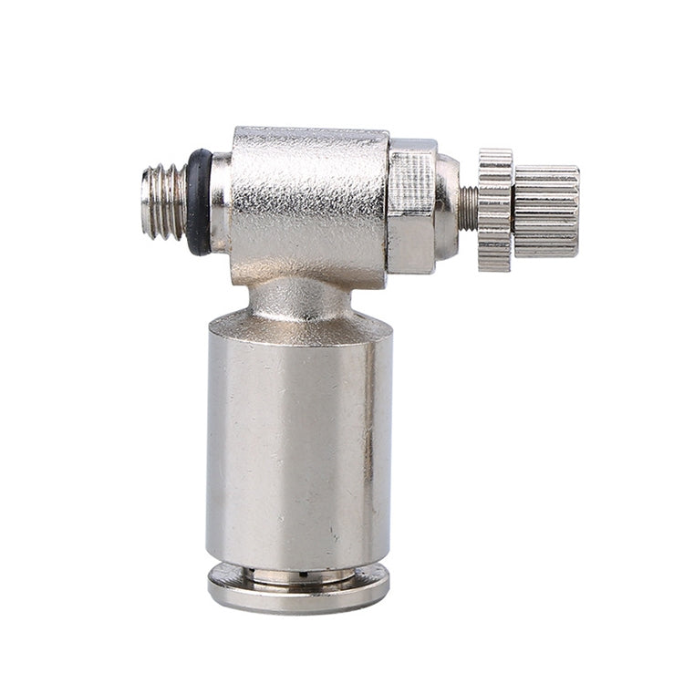 LAIZE Nickel Plated Copper Male Thread Throttle Valve Pneumatic Connector