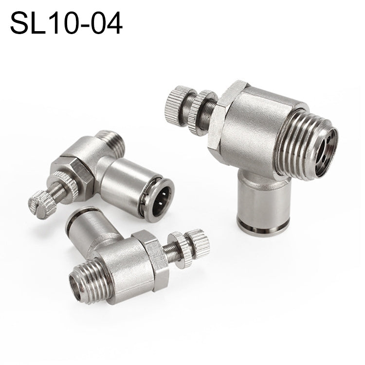 LAIZE Nickel Plated Copper Male Thread Throttle Valve Pneumatic Connector